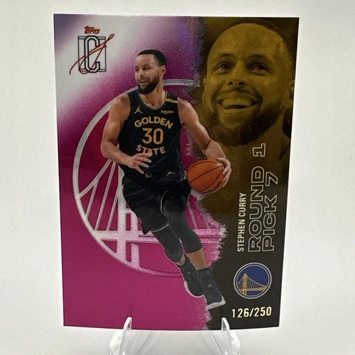 2025/2026 Topps Signature Class Steph Curry Pink Meta 126/250 Warriors