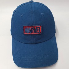 Marvel Hat Strapback Fits Small Blue Red Logo Comics Casual Baseball Cap Men