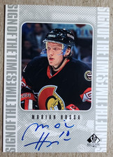 1998-99 SP Authentic Sign of the Times Marian Hossa Auto #MH Ottawa Senators