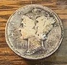 1921-D Mercury Dime Nice Original Good/AG CHRC