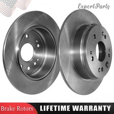 2pcs Rear Left & Right Disc Brake Rotors for Honda CR-V 2002 2003 2004 L4 2.4L