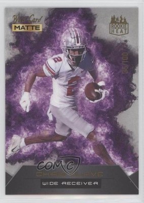 2022 Wild Card MATTE Rookie Heat Silver - Purple Flames /100 Chris Olave RC 2b2