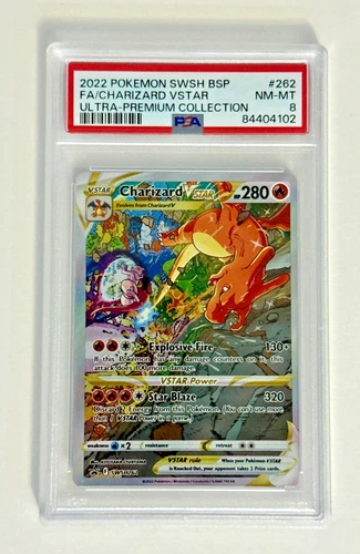 Charizard VSTAR #262 *PSA 8* SWSH Full Alt Art Promo Pokemon TCG