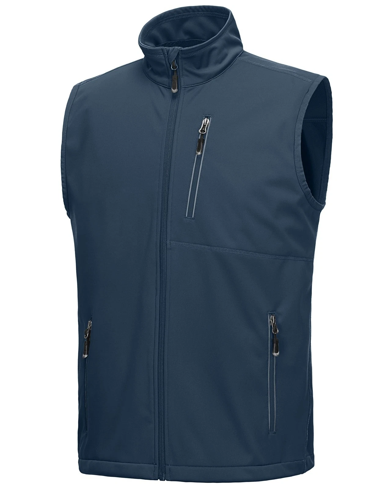 33,000ft Mens Windproof Lightweight Golf Vest Outerwear with Pockets, Softshe...