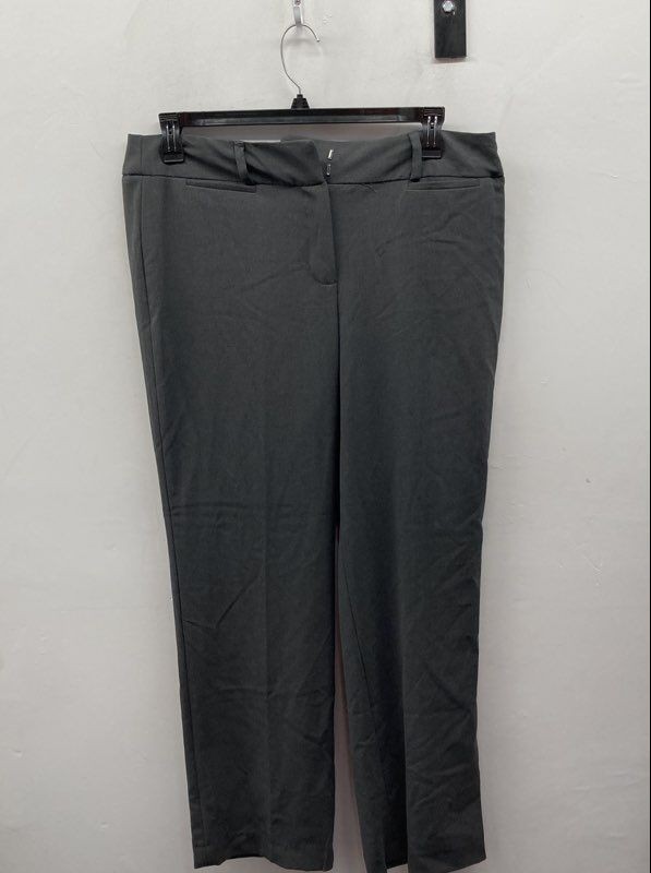 Zac & Rachel Women's Dark Grey Petite Short Length Dress Pants NWT Size 14P
