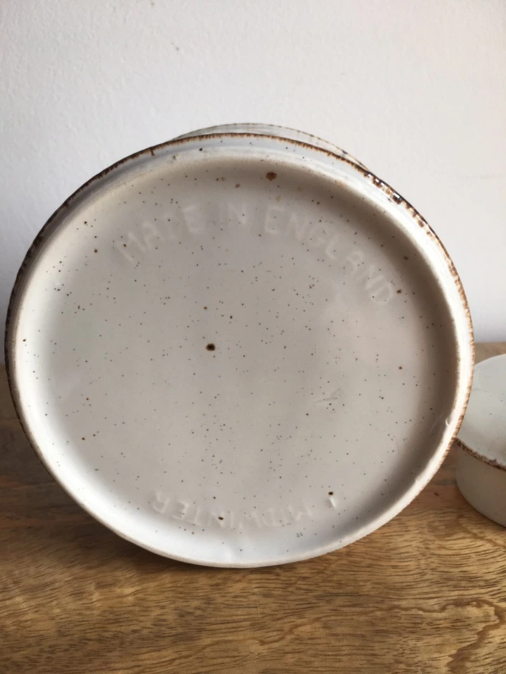 Midwinter vintage staffordshire Stonehenge Wild Oats Tea Coffee pot 21 cm tall - Image 3 of 4