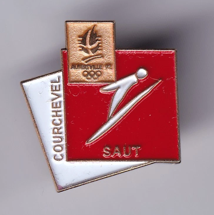 Pins JO Hiver Albertville 92. Pins JO Descente Ski. Pins Jeux Olympiques 1992. Très Rare - Collection
