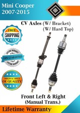 New OE Front CV Axles For 2007-2015 Mini Cooper Manual Trans. Lifetime Warranty
