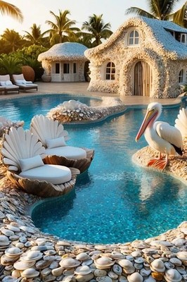 Digital Image Picture Photo Wallpaper Background Dream House AI Art