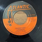 Led Zeppelin Immigrant Song Us Import Vinyl Record Single
