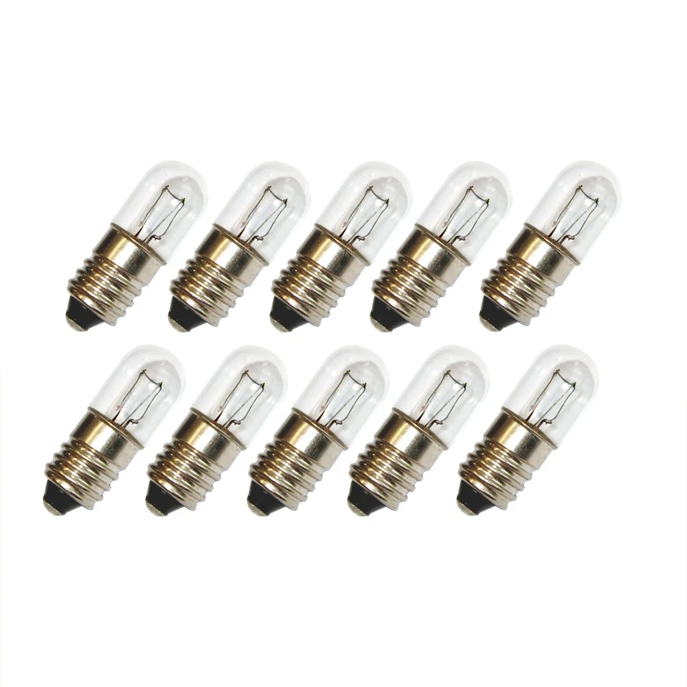 100 x T10x28mm E10 5W 60V Tubo Bombillas Bombilla Tapa Expositor