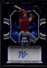 2023 Elite Extra Edition Nathaniel Ochoa Leyva Hidden Gems Blue Signatures