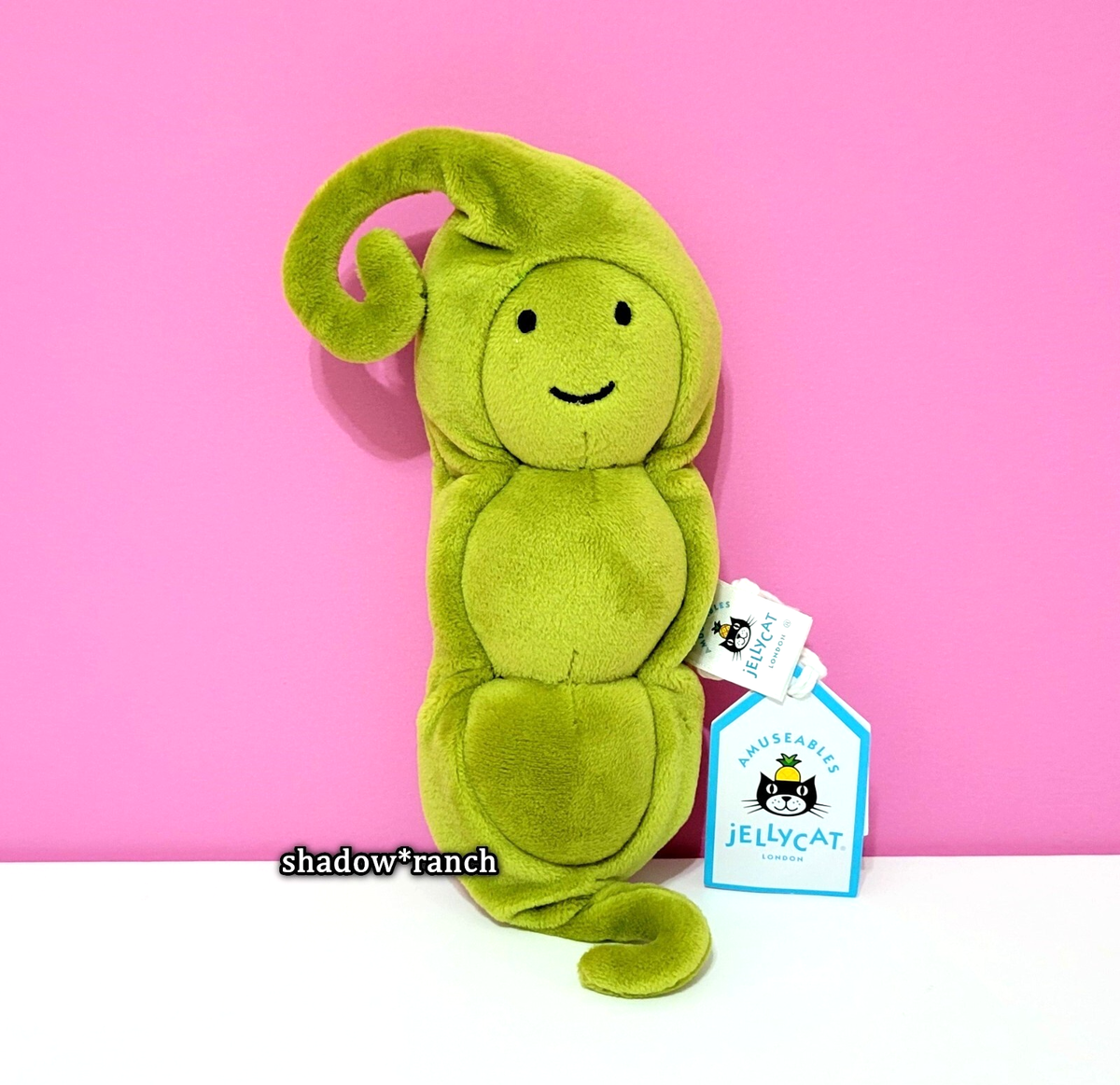 Jellycat Vivacious Pea Pod Plush 8