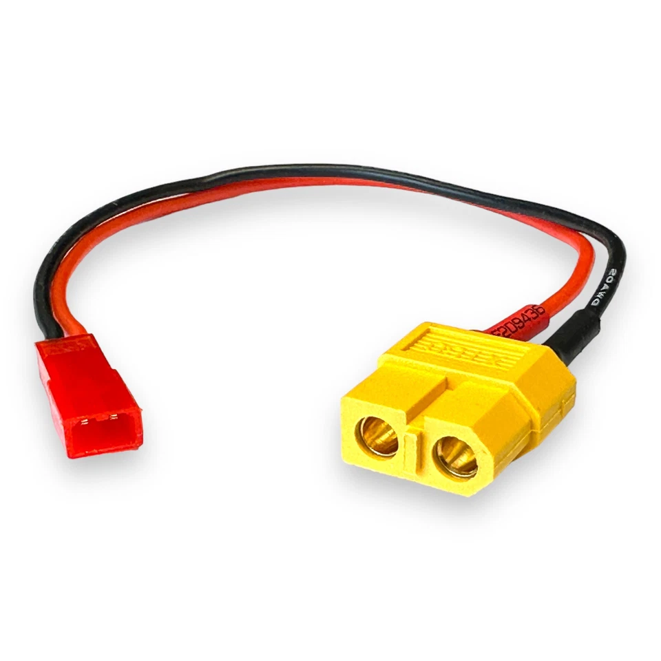 2x Adapter XT60 Stecker auf BEC JST Buchse Ladekabel Kabel RC LiPo Akku Battery - Bild 3 von 4