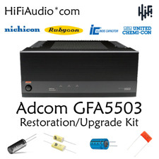 Adcom GFA-5503 capacitor restoration recap se...