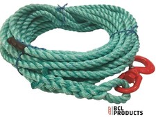 16mm Gin Wheel Rope With Swivel Hook - Scaffolding - Strong Polysteel Rope 