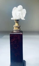 Finials Small Angel Porcelain White Lamp Finial 2.5"