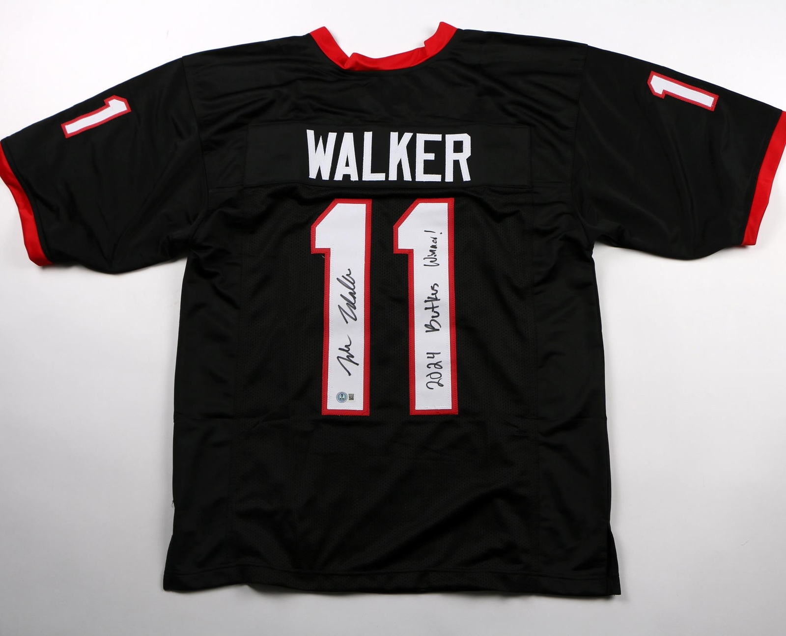 Jalon Walker Signed Jersey Georgia Bulldogs Butkus Winner Falcons Beckett 