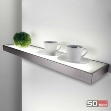 SO-TECH® LED Leuchtregal Dallas Wandleuchte Lichtboden Lichtboard Edelstahloptik