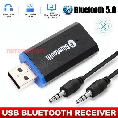 Ricevitore USB Bluetooth 5.0 Adattatore 3.5mm Jack AUX Stereo per Cuffie  Speaker | eBay