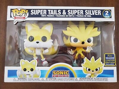 Funko POP Super Tails Super Silver 2 Pack SDCC 2020 Sonic The