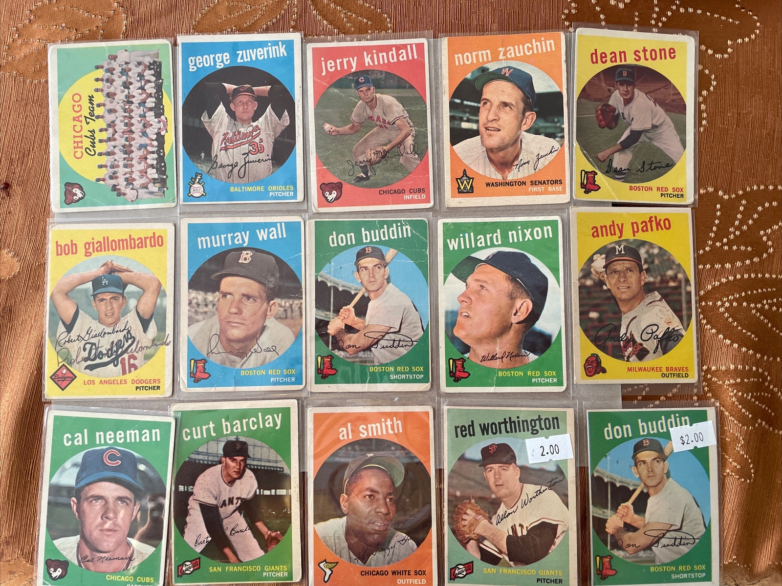 19591962 LARGE 188 Vintage Baseball Card Lot With 21 Other Random