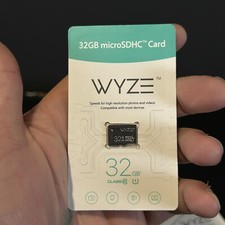 NEW Wyze Expandable Storage 32GB MicroSDHC Card Class 10 Black