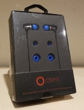 Onyx Elo Genuine Wood Wired In-Ear Wood Earphones w/ Sound Isolation NEW