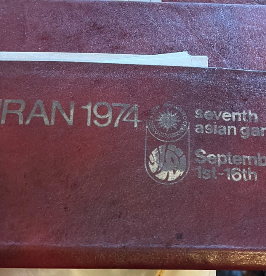 手工制作漂亮钱包文件夹皮革带布洛赫手工制作工作古董 — 第 2/4 张图片