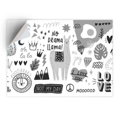 One Sticker Bw 1 x Vinyl Sticker A4 - BW - Love Garden Flowers Cute #37986 | eBay
