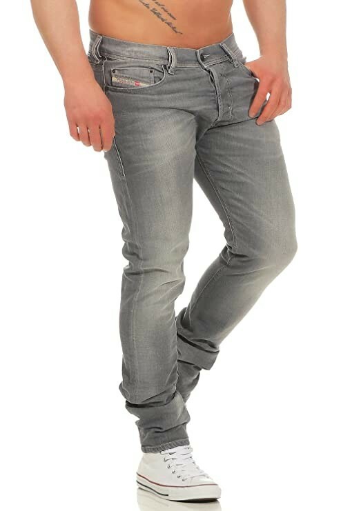 Diesel Mens Stretch Jeans Tepphar Slim 0839N Grey 29W x34L | eBay