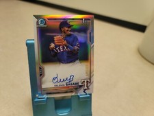 2021 1st Bowman Chrome Refractor Osleivis Basabe Auto #CPA-OB /499 Texas