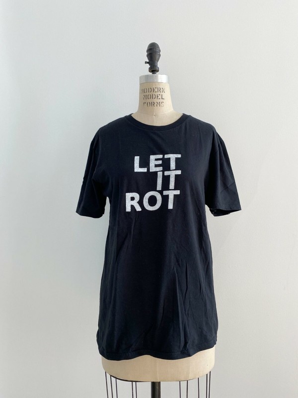 ⭕️ 00s Vintage Let it Rot T-shirt : Malcolm McLaren parody punk avant garde Rock