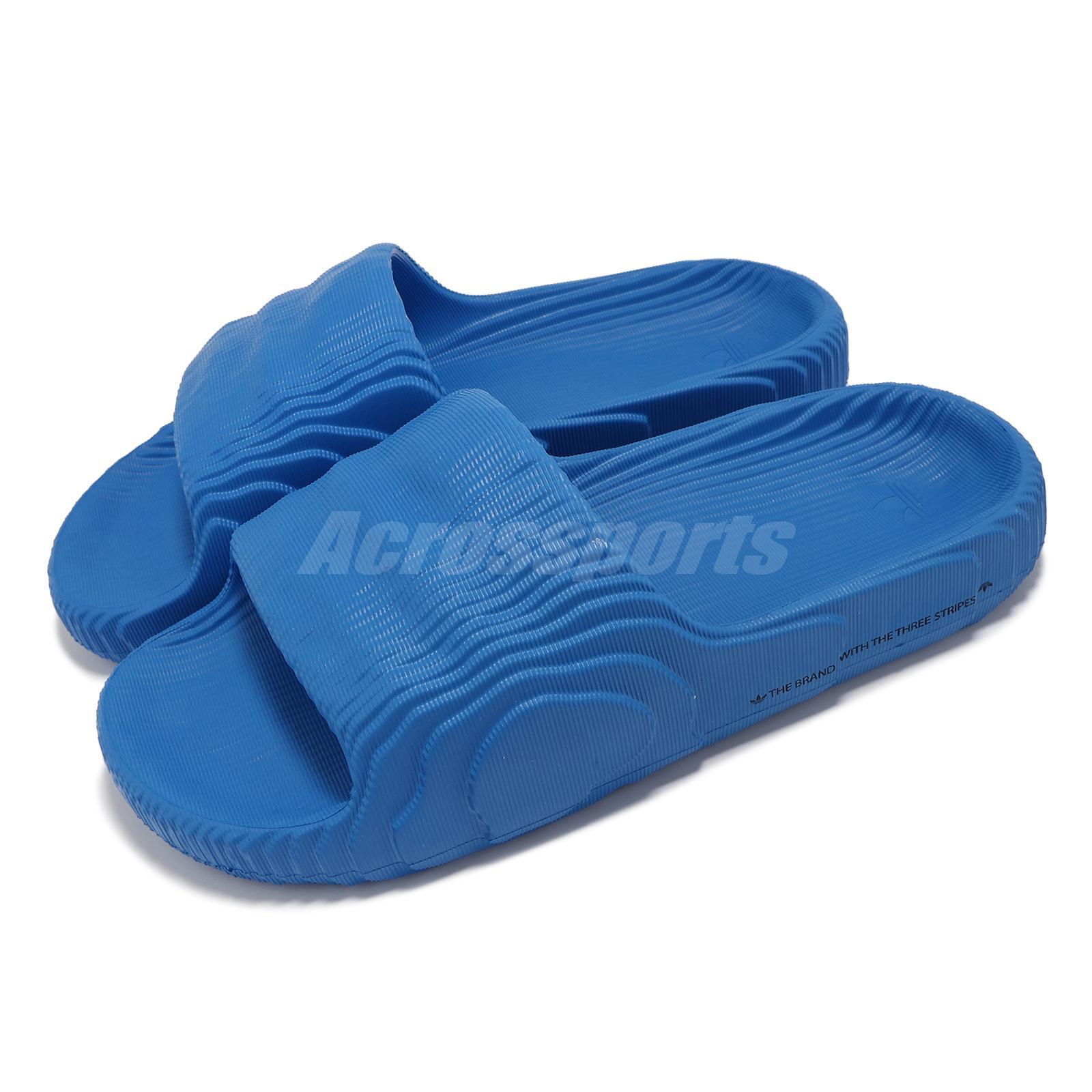 мужские повседневные сандалии-слипоны adidas Originals Adilette 22 синего цвета ID7956