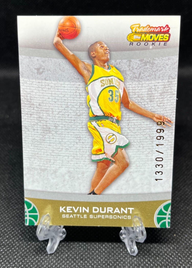 2007-08 Topps Moves #61 Kevin Durant Trademark Move Rookie RC /1999 Supersonics