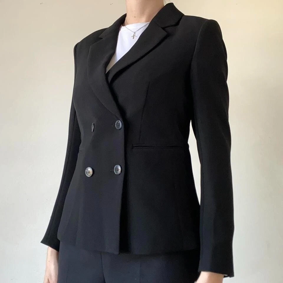 VETEMENTS Giacca tuta doppiopetto H&M nera business casual aziendale goth witchy 8