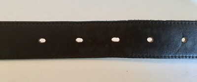 Pierre Cardin Authentic Vintage Solid Black Calfskin Leather Belt 38 / 95 Spain Pierre Cardin Vintage Dark Brown Leather Belt 38/95 Made in  main image 4