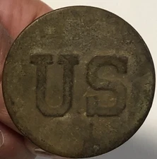 Antique Metal US Civil War Era Cavalry 1 1/2"  Bridle Rosette