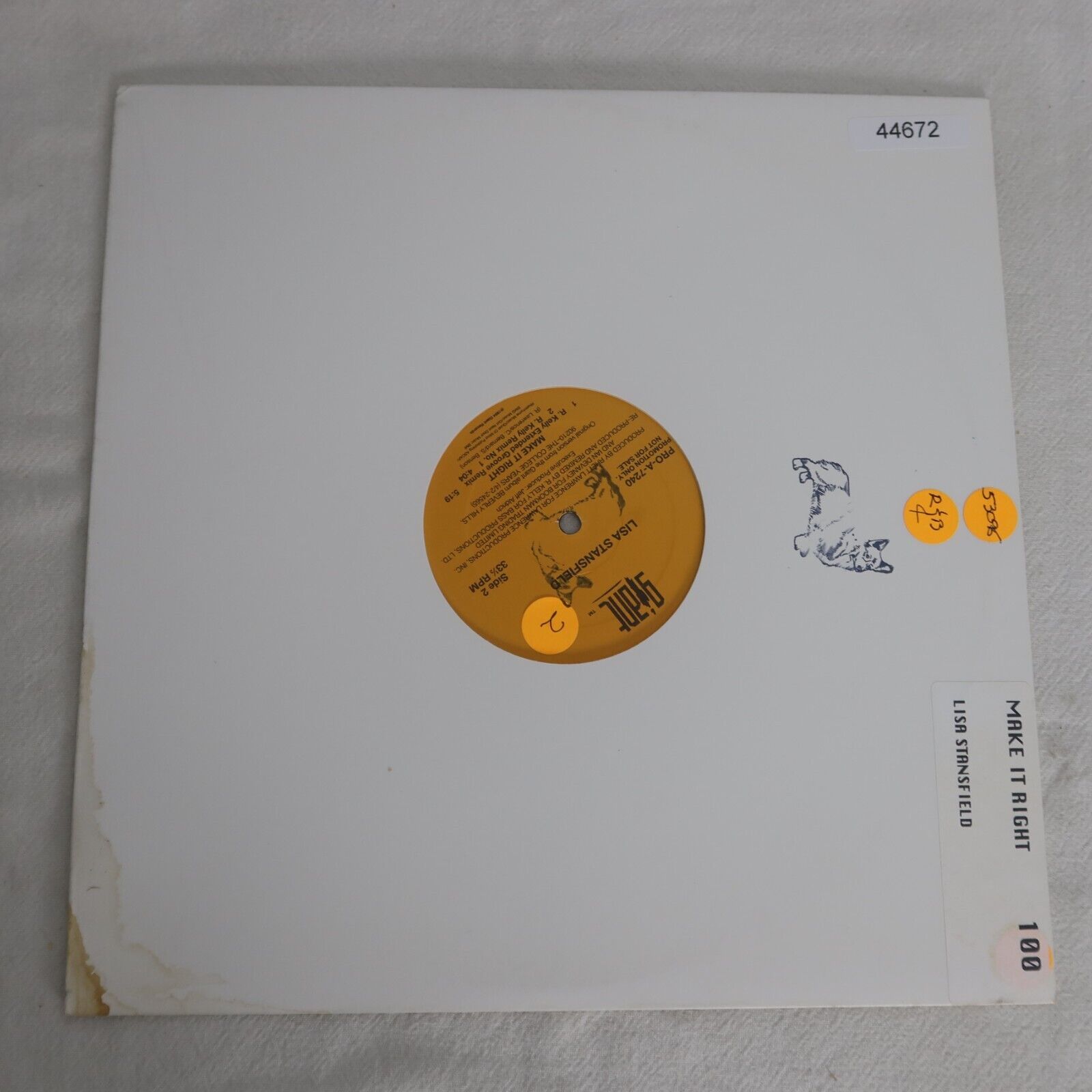 Lisa Stansfield Make It Right PROMO SINGLE Vinyl Record Album