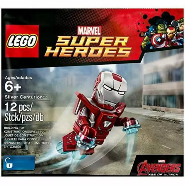 Lego iron sales man silver