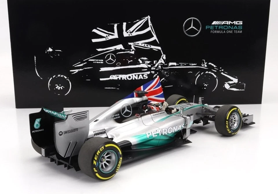 MERCEDES-AMG W05 - WORLD CHAMPION 2014 LEWIS HAMILTON 1/18 SCALE MINICHAMPS - Image 3 of 4