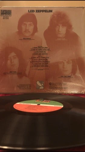 Led Zeppelin Debut Album LP 1969 Vinyl Records SD 8216 VG+ 1st PRESSING Shrink