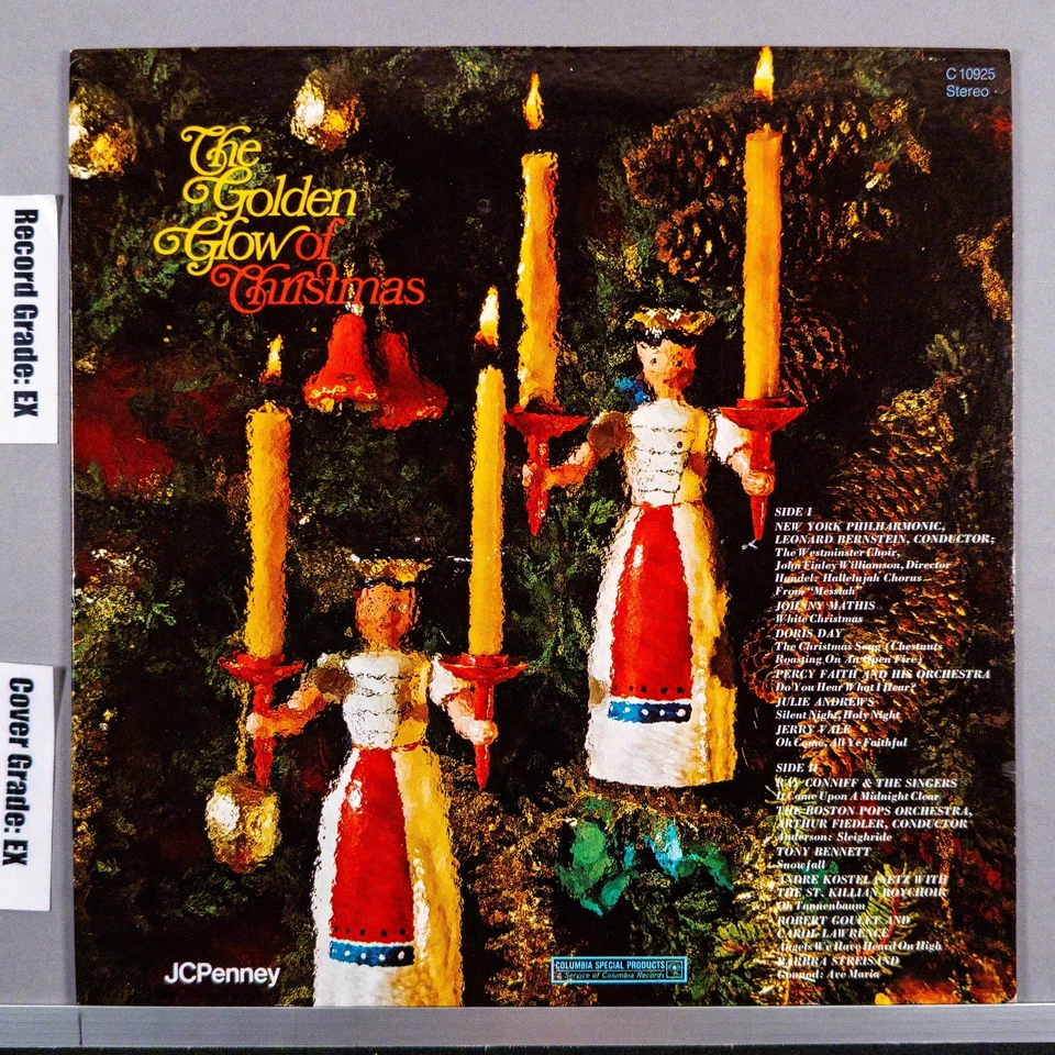 THE GOLDEN GLOW OF CHRISTMAS 1972 LP COMPILATION Vinyl Record Album EX/EX C10925 - Image 3 of 4