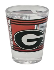 Boelter Brands NCAA Digital Hero Shot Glass 2oz (Georgia Bulldogs)