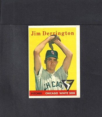 1958 TOPPS #129 JIM DERRINGTON-1--WHITE SOX--NO CREASES--NR/MT