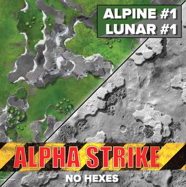 Battletech: Neoprene Battle Mat Alpha Strike Alpine/Lunar (En)-image
