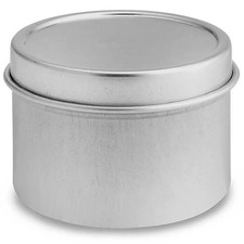 Deep Metal Tins - Round, 2 oz, Solid Lid, Silver Qty 48 