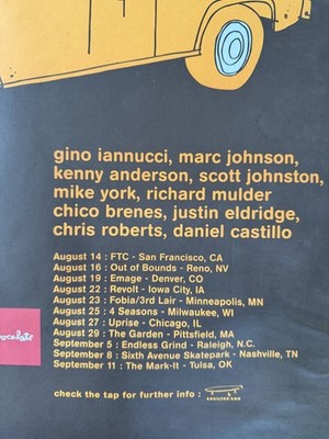 Chocolate Skateboards Hot Chocoloate Tour Silk Screened Poster | eBay