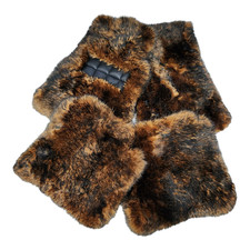 Genuine Sheepskin Brown Black Tip Floor Mats Rolls Royce Cullinan 2019 - 2026