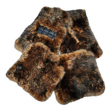 Genuine Sheepskin Brown Black Tip Floor Mats Rolls Royce Cullinan 2019 - 2026